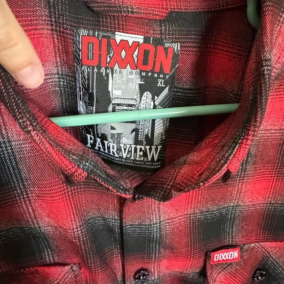 DIXXON MENS FLANNEL SHIRT - Picture 3 of 3